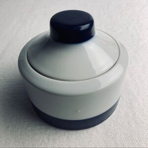 Hutschenreuther Porcelain NOVUM 65 Blue Sugar Bowl